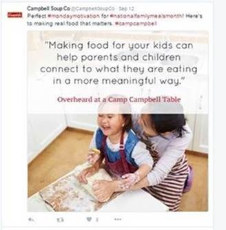 Campbell's social media Campbell's social media