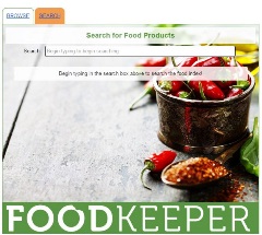 FoodKeeper Database Image FoodKeeper Database Image